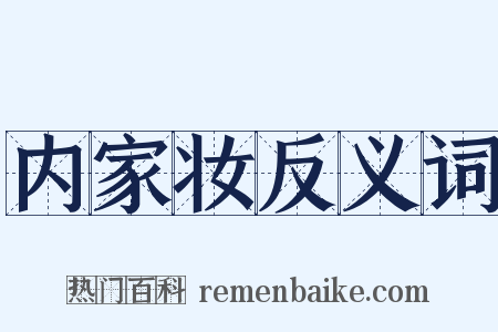 内家妆反义词是什么意思的图片